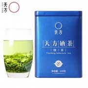 安徽天方茶叶100g硒茶绿茶小铁盒听装礼盒石台